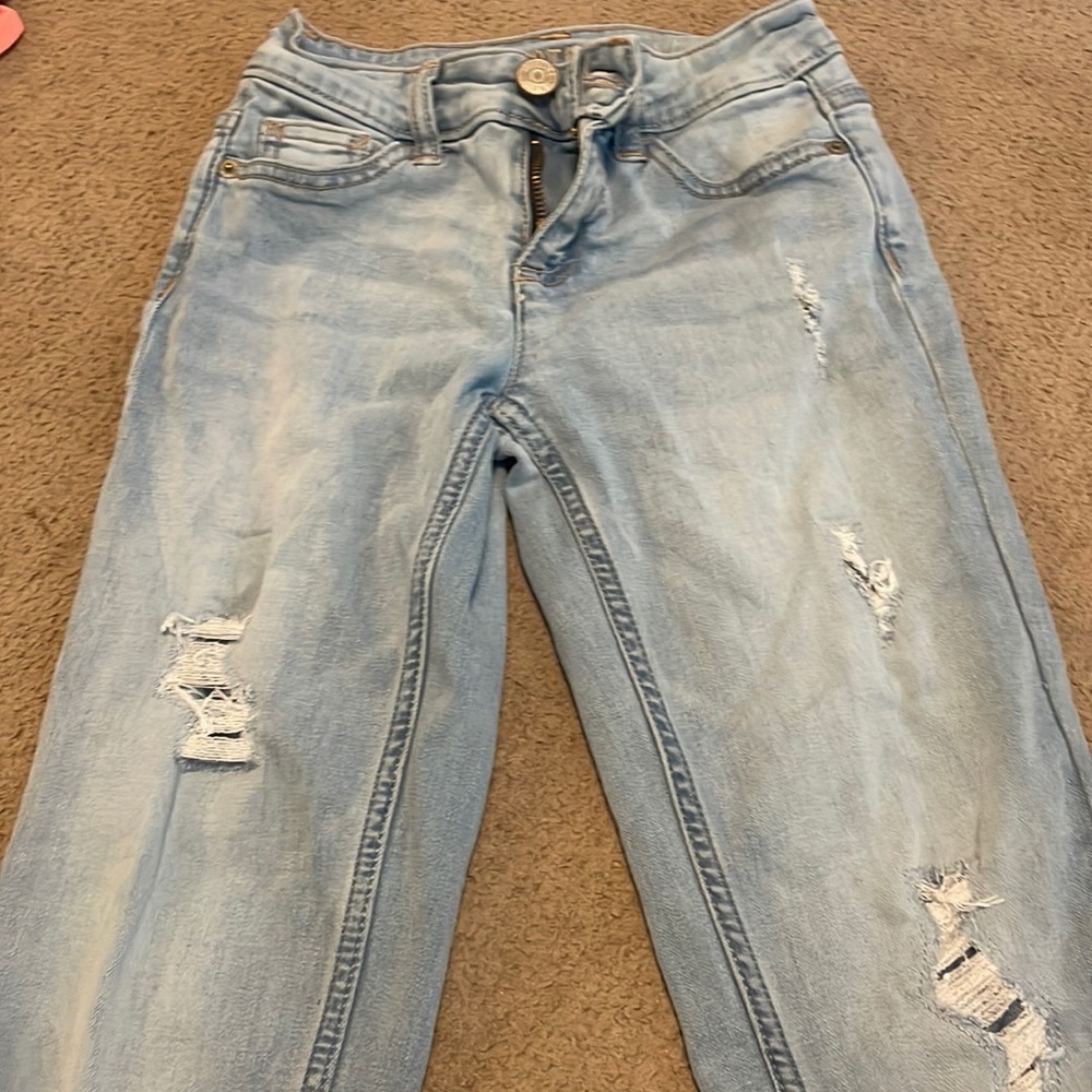 Girls ripped jeans